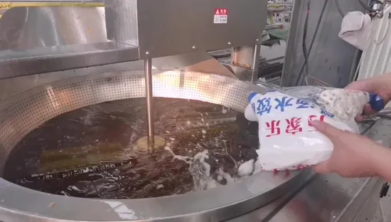 Industrial Samosa Gyoza Dumpling Fryer Instant Noodle Frying Machine