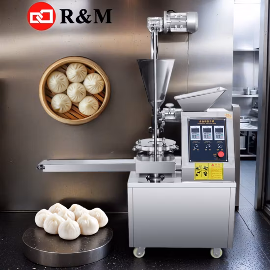 Best Price RM Fully Semi Automatic Electric Commercial Baozi Xiaolong Bao Bun Stuffing Momo Dough Cutter Making Tools Equipment Moulder Machine for Sale Near Me