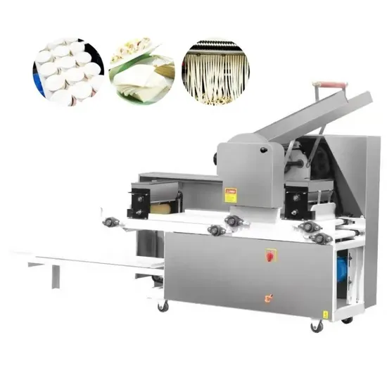 Noodle Machine Dumpling Skin Wonton Gyoza Wrapper Molding Folding Machine Dough Sheet Machine Samosa Spring Roll Sheet Maker