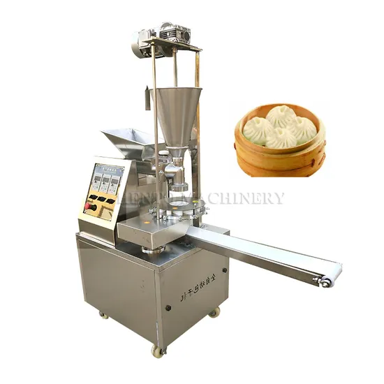 Double Hopper Automatic Baozi Steamed Stuffed Bun Making Machine 
