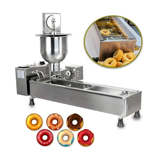 Commercial Fully Automatic Gas Fryer Mini Doughnut Glaze Maker Donut Make Machine for Sale 