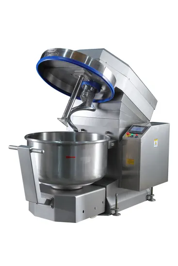 PLC Dough Mixer with Movable Cylinder Electric Bakery Machine Industrial Bakery Equipment 