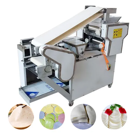 Pizza Dough Presser Ball Spring Roll Sheet Machine Mini Chapati Dough Sheeter Wonton Wrapper Machine 