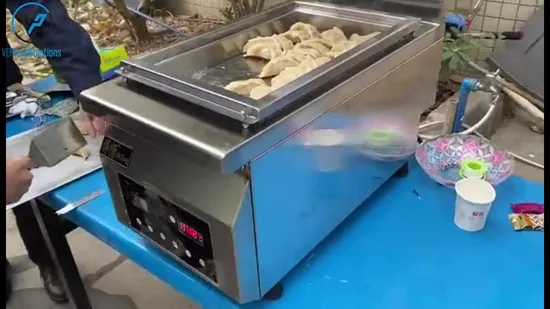 Automated Gyoza Grill/ Spring Roll/ Wonton/ Dumpling Grill Machine From China 